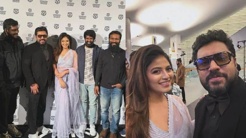 yezhu kadal yezhu malai movie heroine anjali shares Rotterdam Film Festival clicks gan