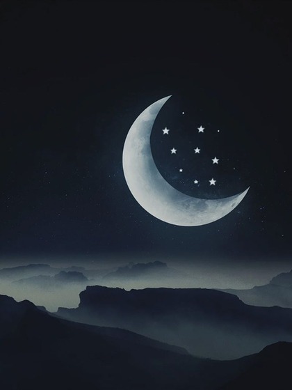 The crescent moon