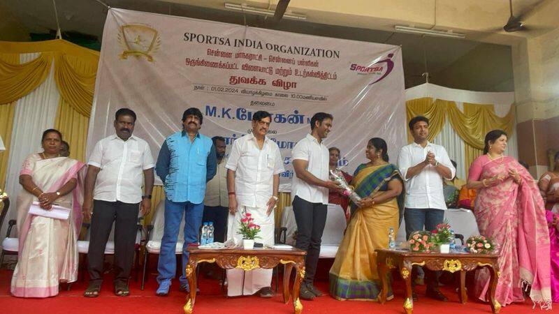 Integrated sports and physical education program started in Chennai Municipal Schools today vel