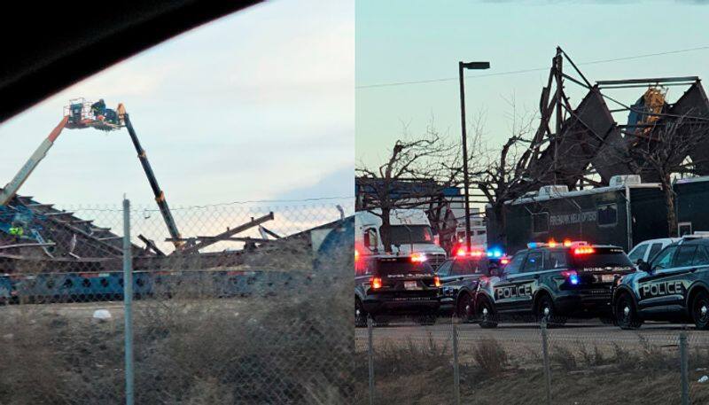 like a house of cards airport hanger collapses 3 dead many injured 5 in critical condition etj