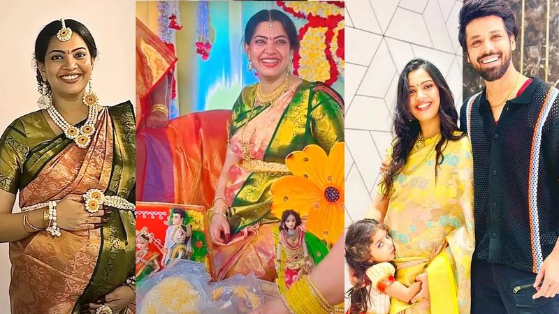 singer geetha madhuri baby shower function photos goes viral ksr 