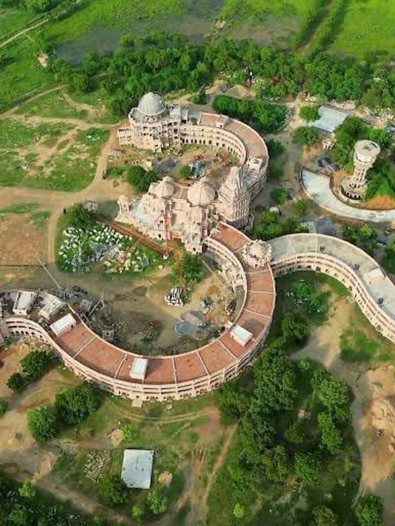 world s largest OM shaped building in rajasthan see photos zrua