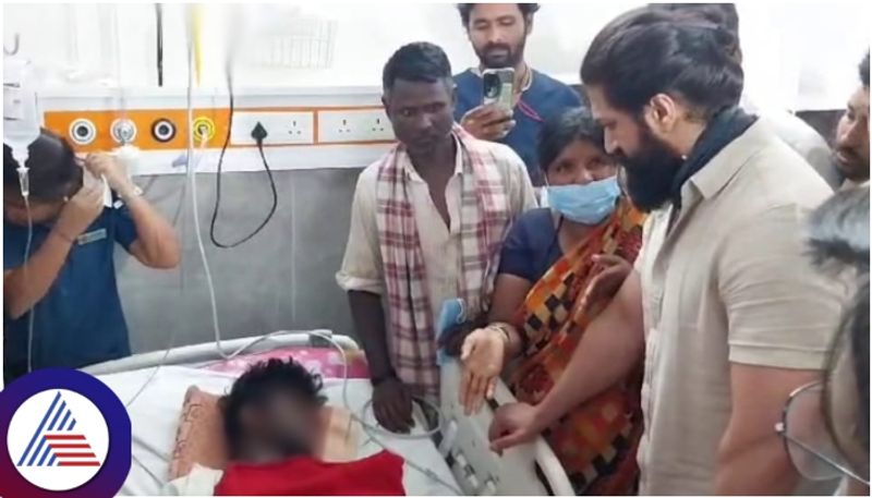 Rocking star Yash gave Rs 1 lakh each to the Gadag electrocuted injured fans sat