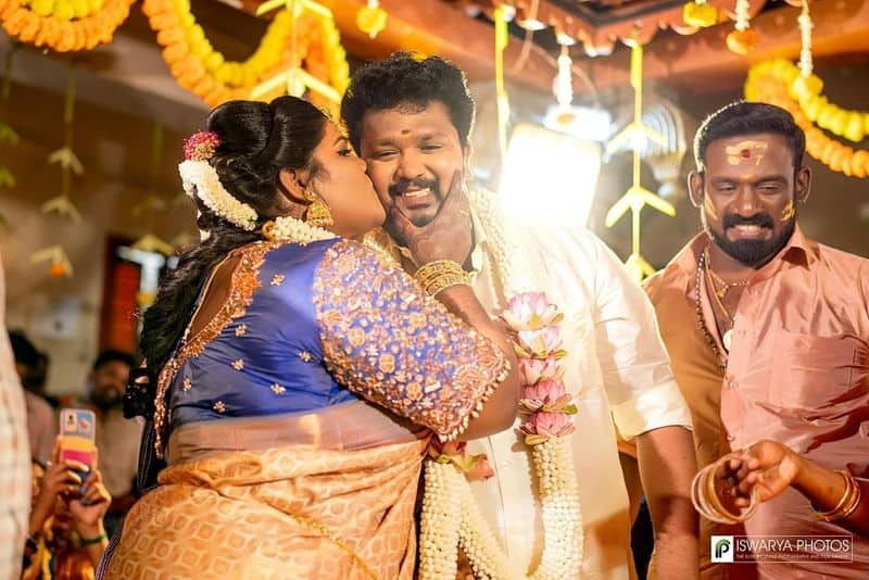 Robo Shankar daughter Indraja wedding happend in Madurai gan