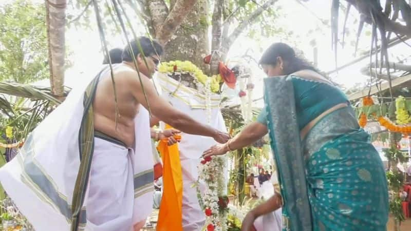 Marriage of Peepul Tree and Indian Gooseberry at Kodagu gvd