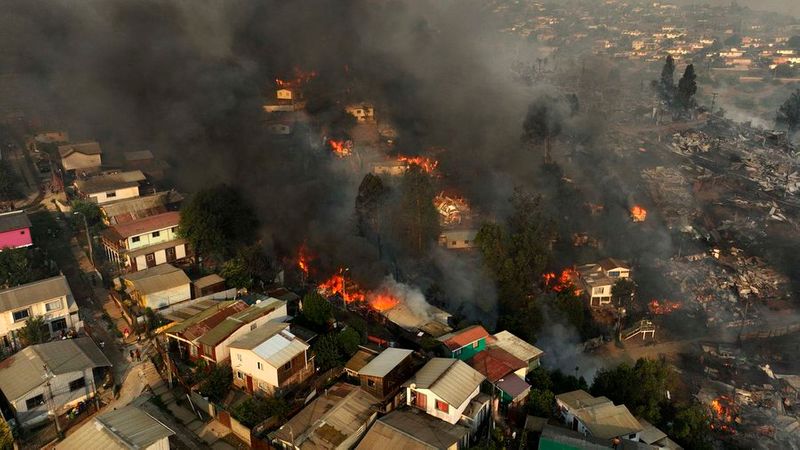 More than 100 dead in Del Mar of Chile wildfires 200 people are missing akb