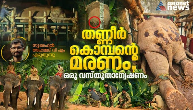 fact finding of the death of the thaneer komban the wild elephant by Suhail Ahmed bkg