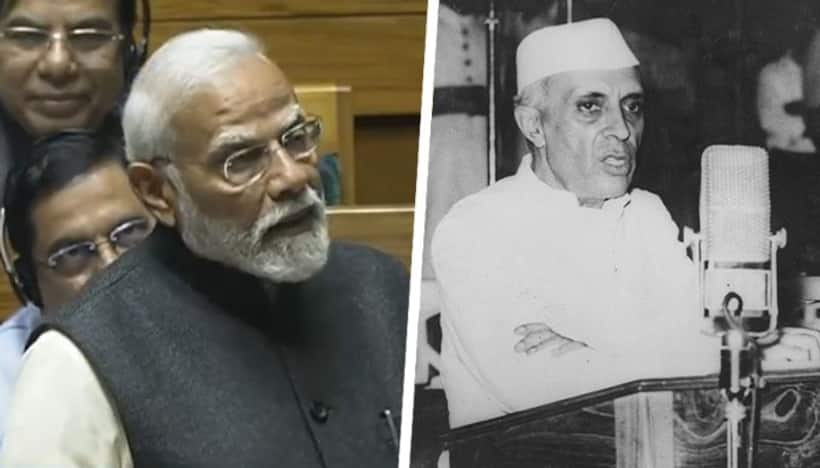 Nehru's 15 August 'lazy Indians' speech goes viral after PM Modi attacks Congress in Lok Sabha (WATCH)
