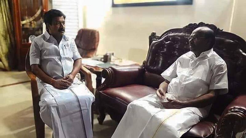 Former Minister CV Shanmugam personally met and talked to RamaDoss to join the AIADMK alliance KAK