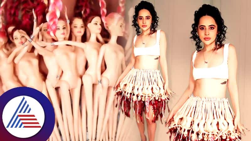 Urfi Javed wears Barbie dolls dress with a witty caption skr