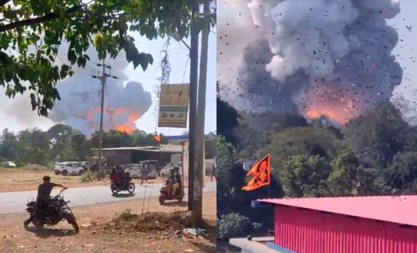 Firecracker factory blows up in Harda, MP; 11 dead, over 200 injured, several houses gutted (WATCH)