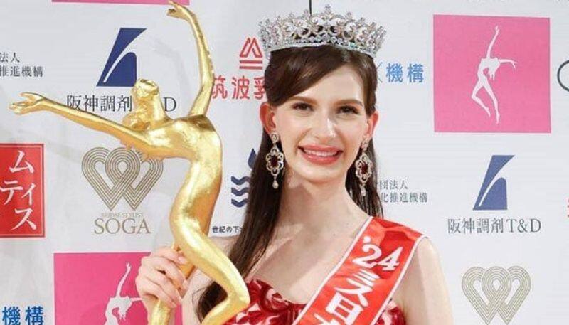 Miss Japan gives up crown after explosive revelations of affair with a married man - Social media erupts avv