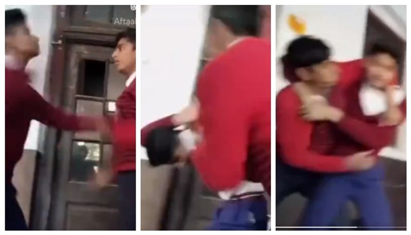 video of two students fights in school compound went viral bkg