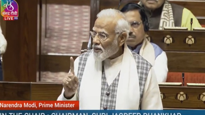 Hamara tax, hamara money, hamara vaccine: PM Modi criticizes the Congress at Rajya Sabha-rag