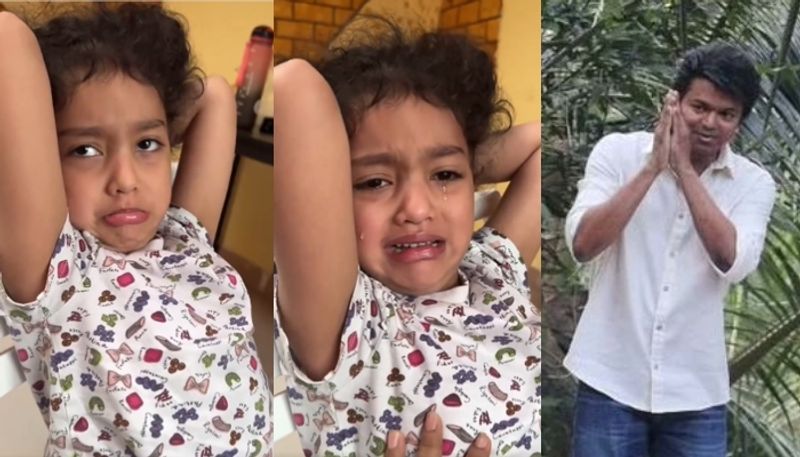 kerala child cries after hear thalapathy vijay enter politics and stop acting nrn 