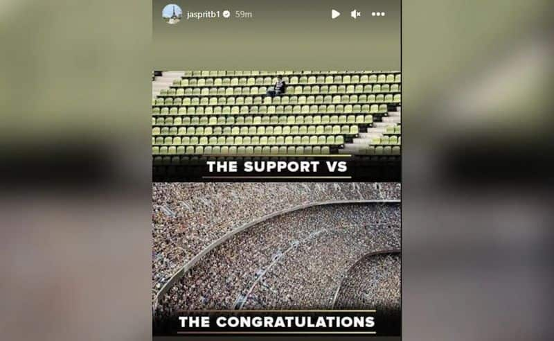 Jasprit Bumrah Viral Insta Support vs Congratulations Post A Cryptic Dig At Critics kvn