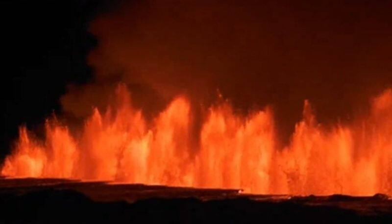 Viral Video: Volcano erupts in southwest Iceland, 6th outbreak in Reykjanes peninsula since 2021 (WATCH) snt