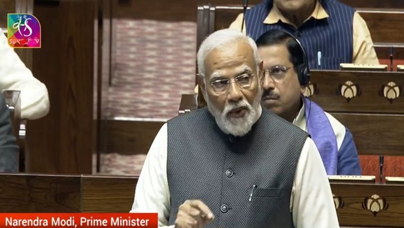 PM Modi bids farewell to the retiring members of Rajya Sabha smp