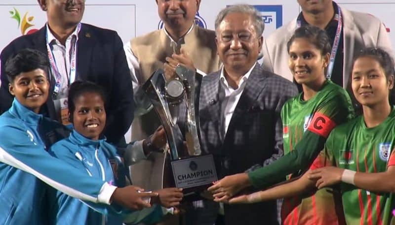 India and Bangladesh declared as joint winner for the SAFF U19 Women Championship san