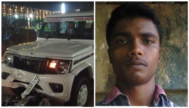 youth died after police jeep with scootter accident sts