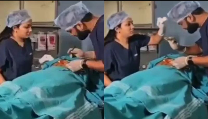 doctor pre wedding photoshoot in operation theatre dismissed from service joy