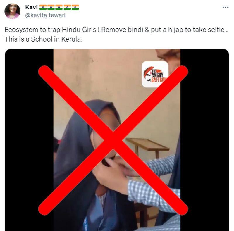 Fact Check Viral video of classmates put a hijab on young girl here is the truth 