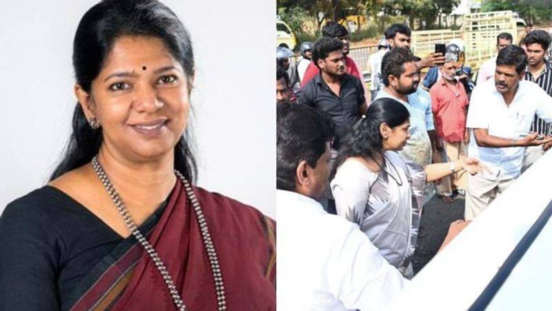 DMK MP Kanimozhi helped a college student who was fighting for his life in an accident-rag