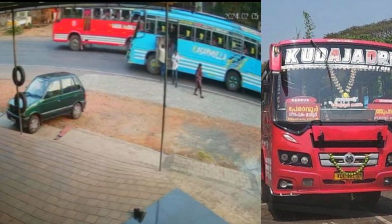 private bus involves in dangerous driving in kannur driver loses license etj