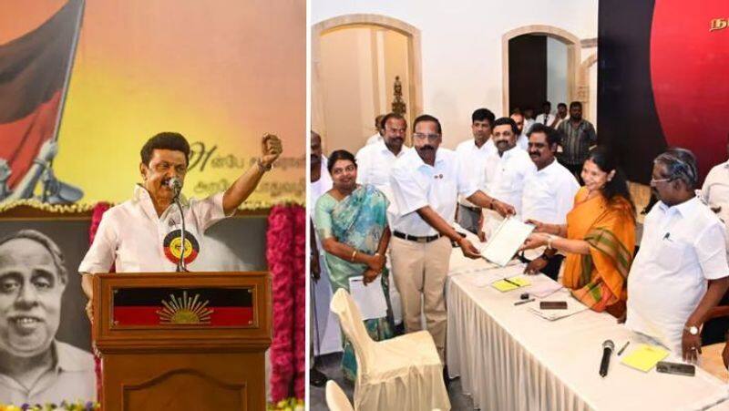 On behalf of DMK the first campaign public meeting is being held today under the title of Stalin Voice to recover rights KAK