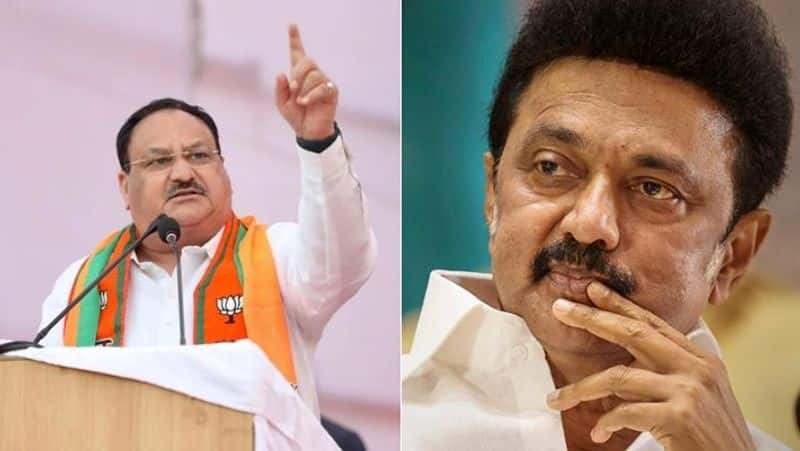 bjp president jp nadda speech against dmk mk stalin at chennai meeting-rag