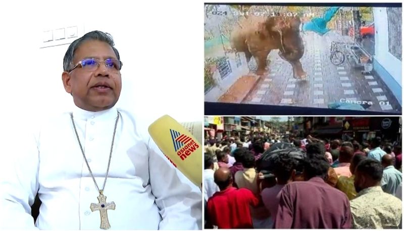 mananthavady bishop response about  protest of natives against forest officers after wild elephant attack apn