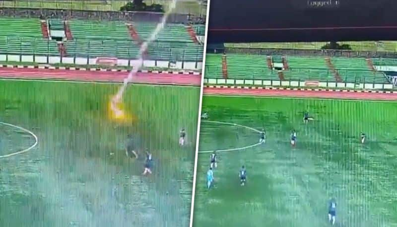 A football player died after being struck by lightning in Indonesia. Video goes viral..ISR