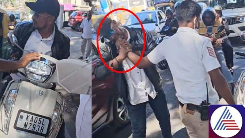 bengaluru man bites traffic constable fingure after being stopped for not wearing helmet kms