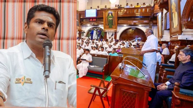 Tamil nadu bjp president annamalai condemns about dmk govt-rag