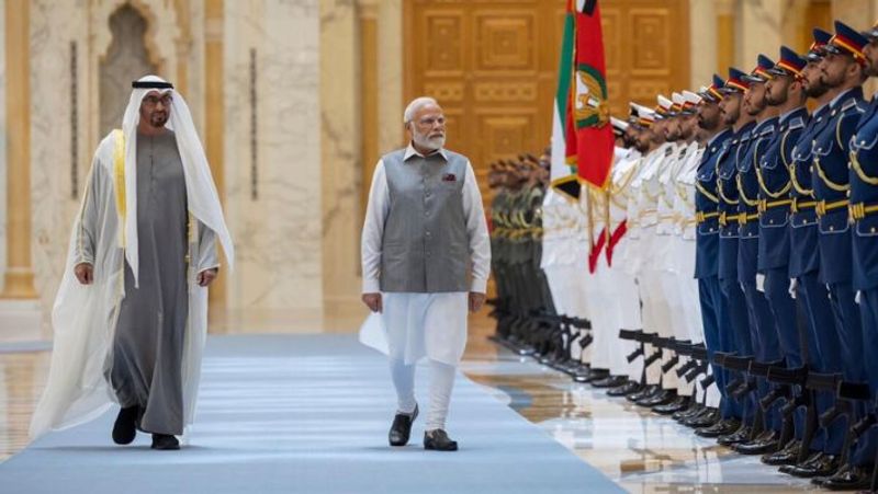 PM Modi UAE Visit,India-UAE bilateral relationship in last one year,India-UAE bilateral relationship KRJ