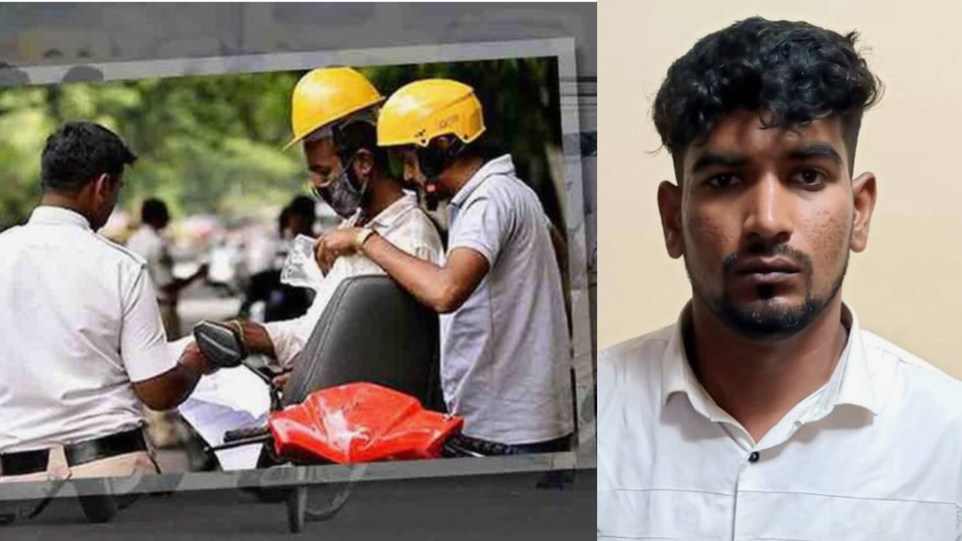 man Attack Traffic Police