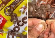 worm inside kellogs chocos zkamn