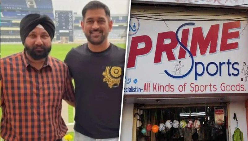 cricket MS Dhoni's heartfelt gift: Childhood friend Paramjit Singh receives signed bat with Prime Sports sticker osf