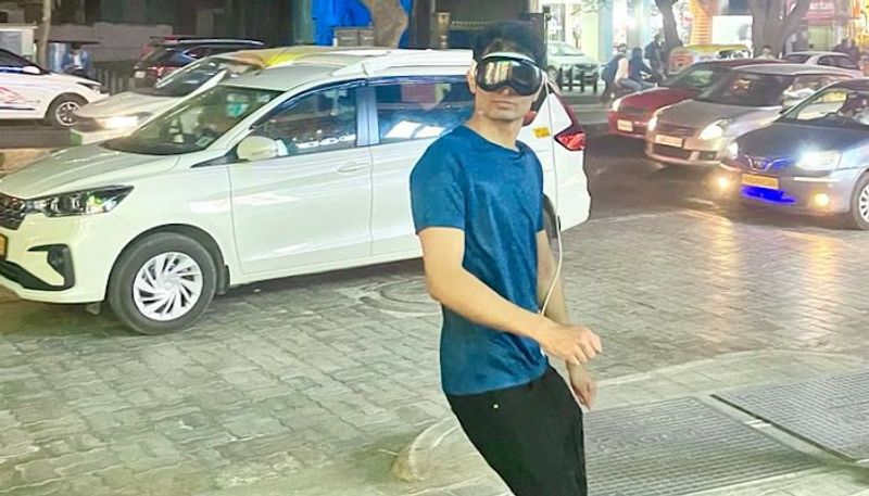 Bengaluru Man spotted wearing Apple Vision Pro in Indiranagar netizens react gcw