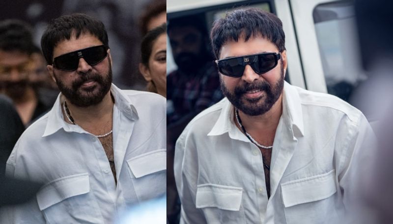 actor mammootty new look for Bramayugam Press Meet nrn 