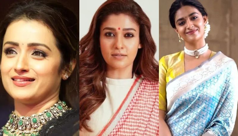 Tamil popular January female film actors list out Trisha Nayanthara Keerthi Suresh hrk