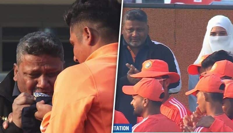 cricket Sarfaraz Khan's emotional Test debut: Father celebrates son's Test cap with tears and kisses (WATCH) osf