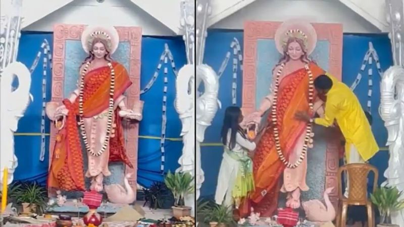 Controversy erupts as 'vulgar' Saraswati idol in Tripura Art College triggers ABVP protest; WATCH viral video snt