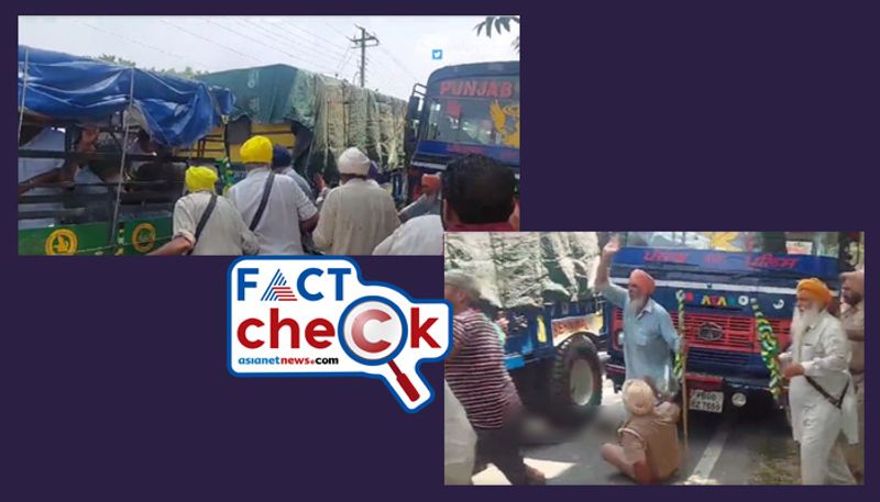 Fact Check viral video of tractor running over a police during Farmers Protest 2024 here is the fact jje 