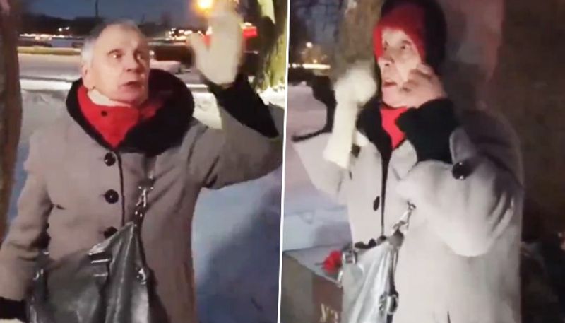 Enough of blood Russian woman raises voice against 'traitor' Putin after Navalny's death; WATCH viral video snt