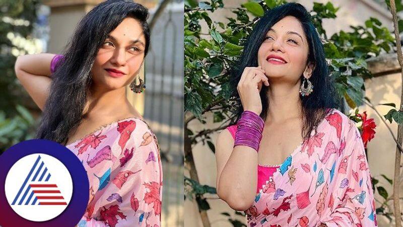 zee kannada hitler kalyana actress rajini photoshoot in pink saree see her beautiful pics gvd