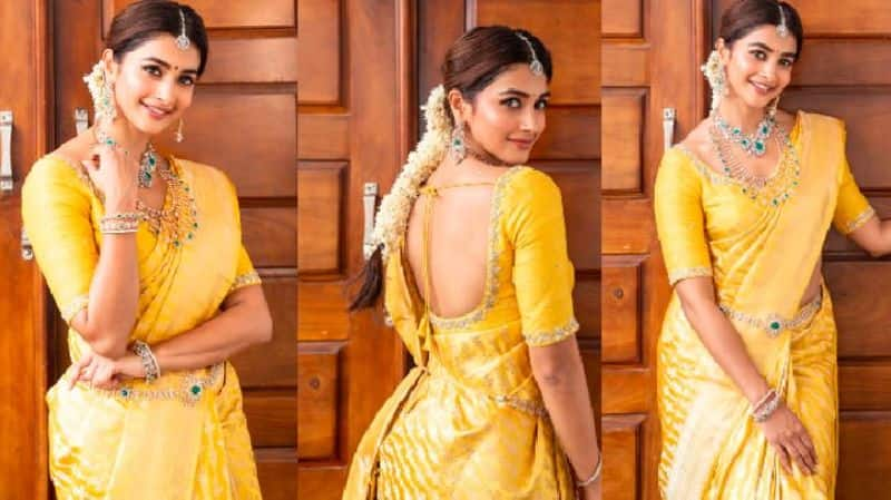 Actress Pooja Hegde Shares her Beautiful pic in Saree, Says the Mangalorean Vin