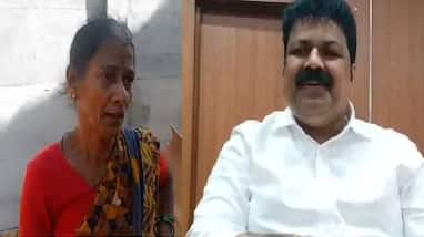 Minister Mankala Vaidya Meets Gauri Naik At Sirsi gvd Minister Mankala Vaidya Meets Gauri Naik At Sirsi gvd
