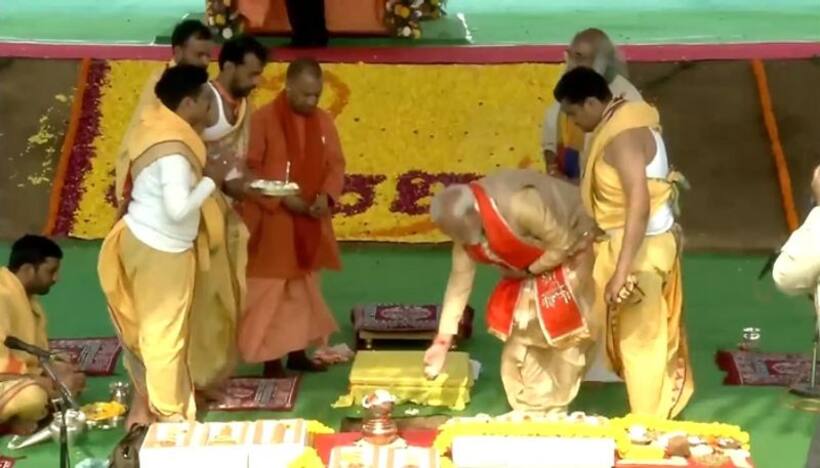 PM Modi lays foundation stone for Hindu shrine 'Kalki Dham' in Uttar Pradesh's Sambhal