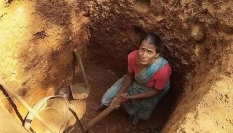 55 year old woman dig a well for children in her village rlp